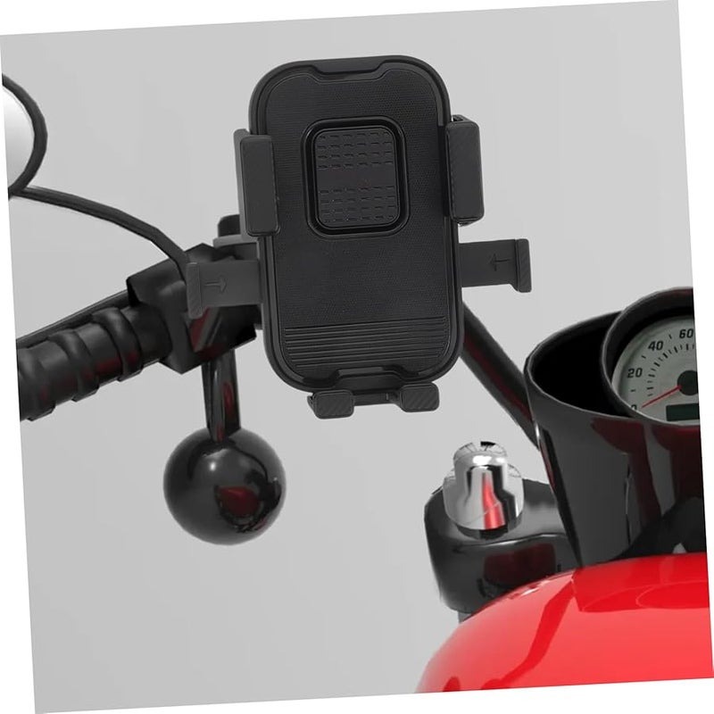 Universal Motorcycle Phone Mount Shockproof Handlebar Holder for Smartphones Navigation - Image 4